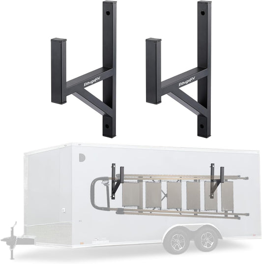 BougeRV Side Mount Trailer Ladder Rack for Heavy Duty Use