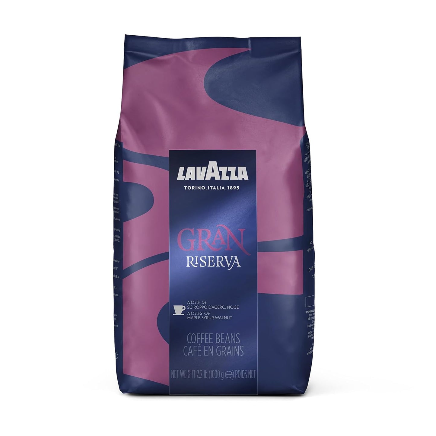Lavazza Gran Riserva Whole Bean Coffee Blend for Espresso Lovers