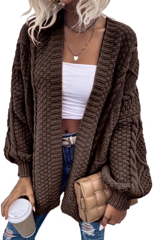 Dyexces Womens Oversized Cardigan Sweaters for Cozy Style