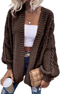 Dyexces Womens Oversized Cable Knit Cardigan - Cozy Everyday Layer