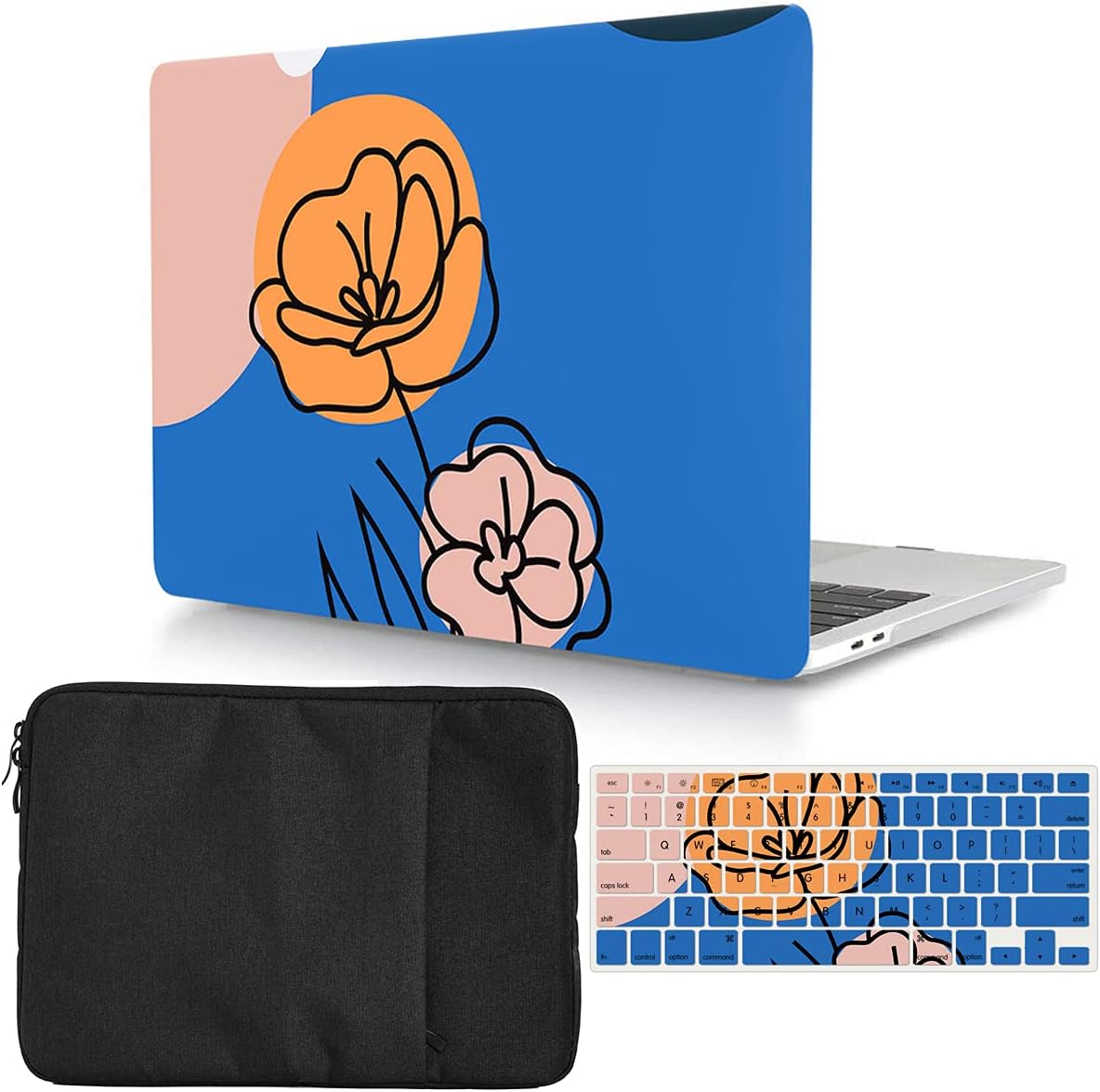 MacBook Pro 14 Inch Case with Sleeve & Keyboard Cover for M1