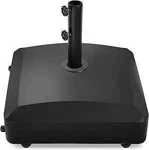 Fillable Mobile Umbrella Base for Patio with Heavy Duty Design