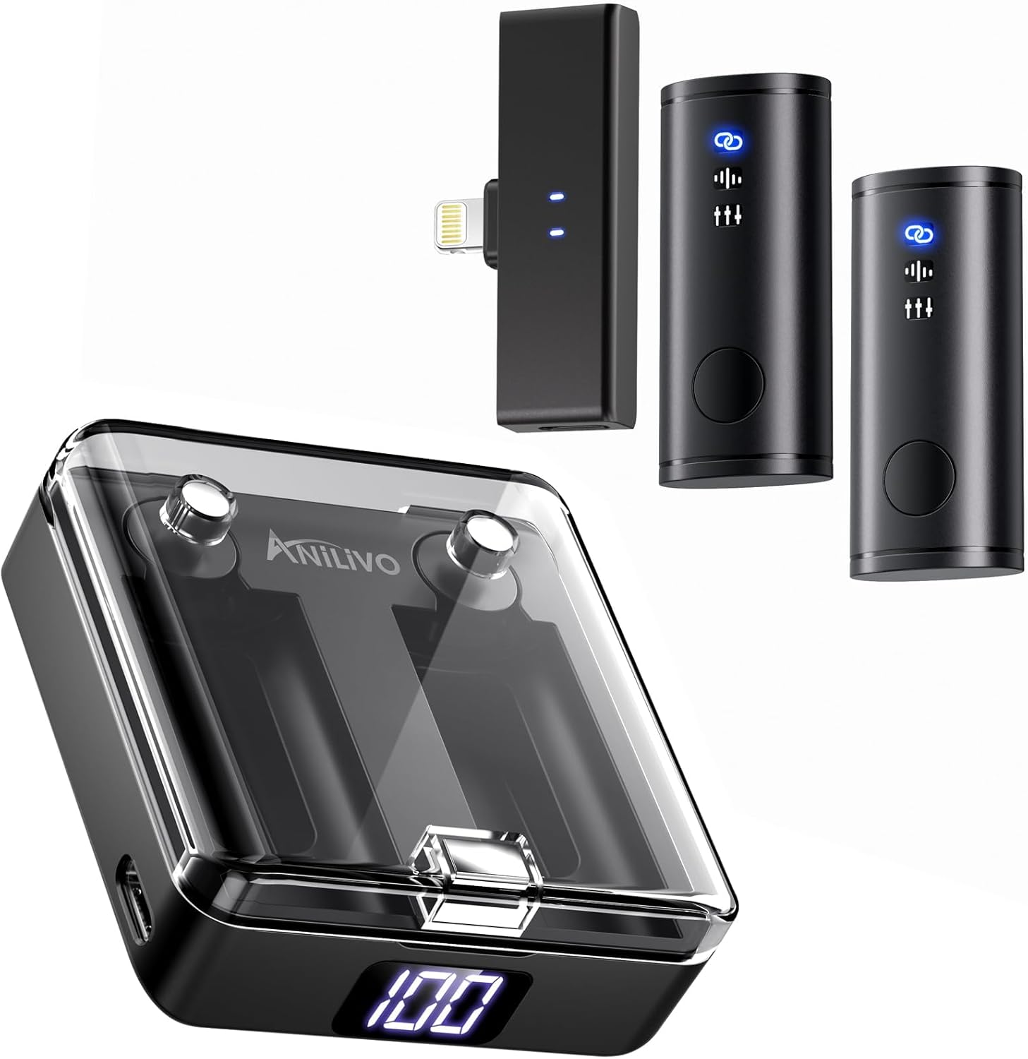 Wireless Lavalier Microphone for Phone with HiFi Recording