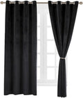 Velvet Thermal Blackout Curtain Panels for Bedroom and Living Room