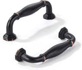 Oil Rubbed Bronze Cabinet Pulls 10-Pack - Heavy Duty Solid Handles