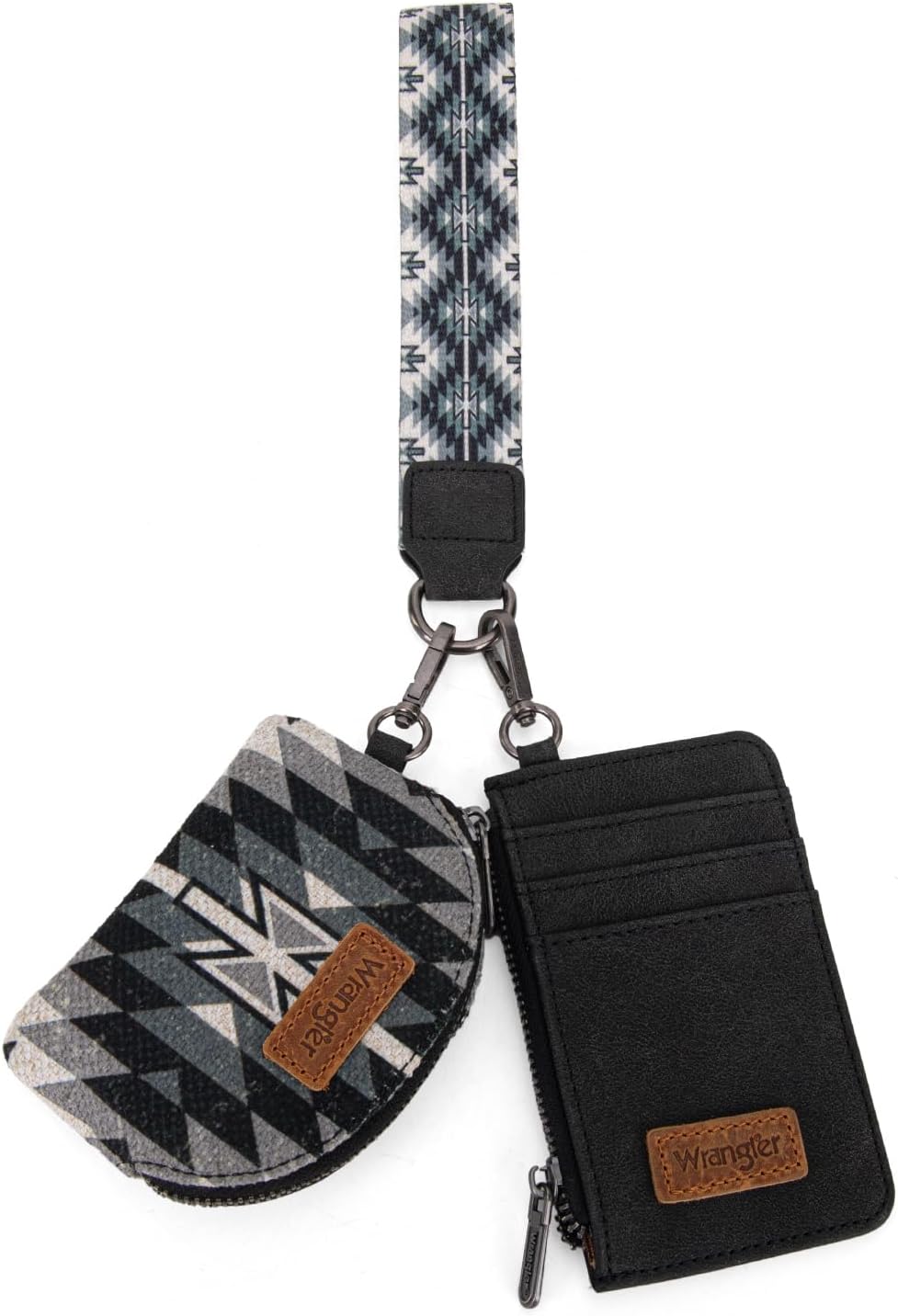 Wrangler Aztec Dual Pouch Wristlet Wallet for Women 4.8ft x 3ft