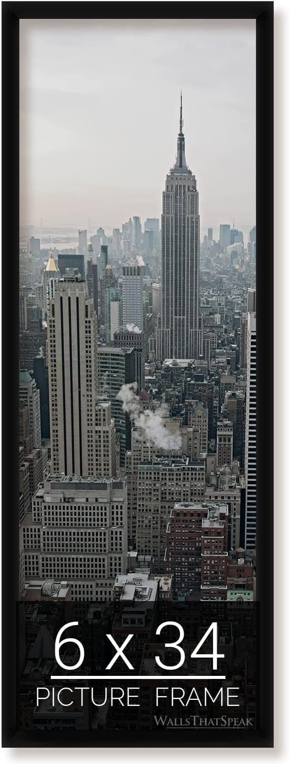 Black Picture Frame for Puzzles, Posters, Photos, and Artwork