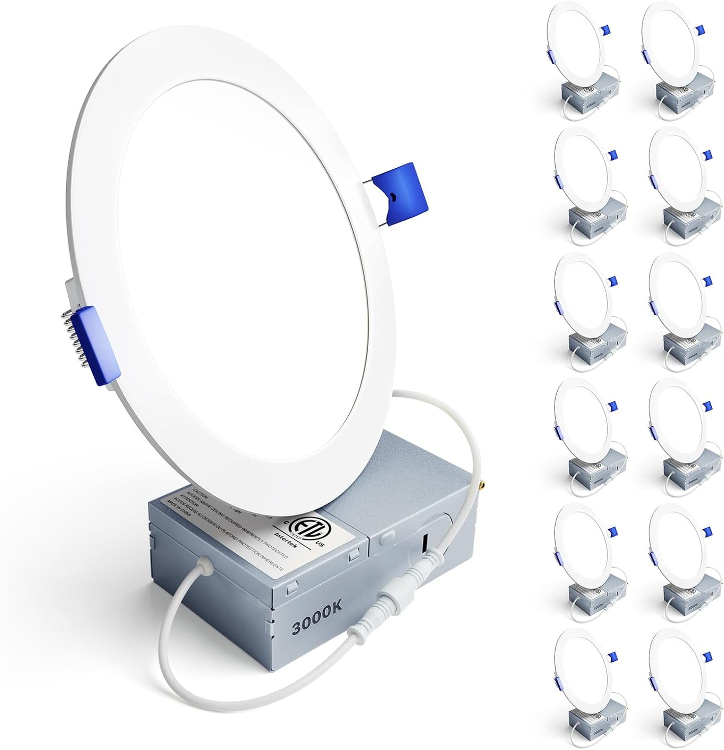 Ensenior 12 Pack 6 Inch LED Recessed Ceiling Light for Home