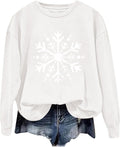 Review Snowflake Print Christmas Sweatshirt - Cozy Style!