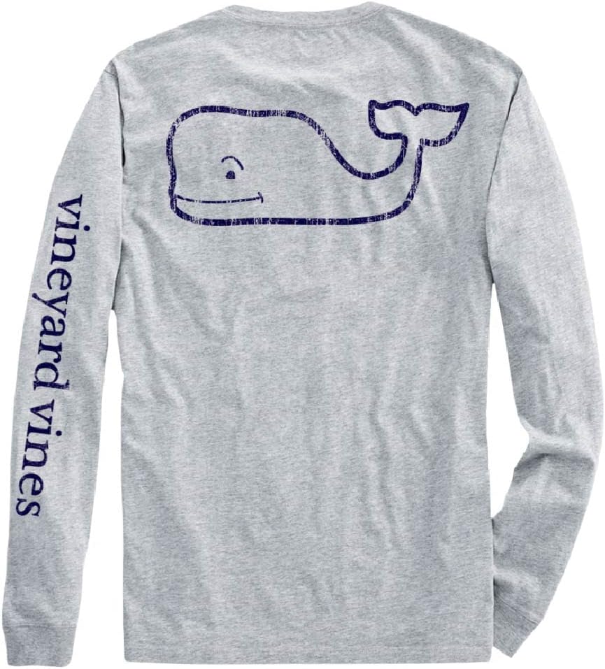 Boys Long-Sleeve Vintage Whale Pocket Tee for Everyday Comfort