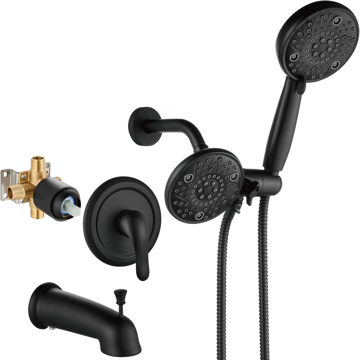 Aolemi Tub Shower Faucet Set with Rain Shower Head System