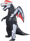 Inflatable Skeleton Pterodactyl Costume Adult - Lightweight Blow-up