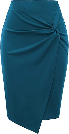 Kate Kasin Wear to Work Pencil Skirts for Women High Waist Style