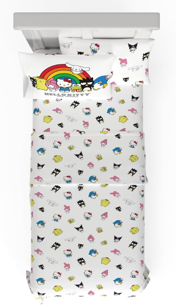 Hello Kitty & Friends Bedding Super Soft Cotton Twin XL Set