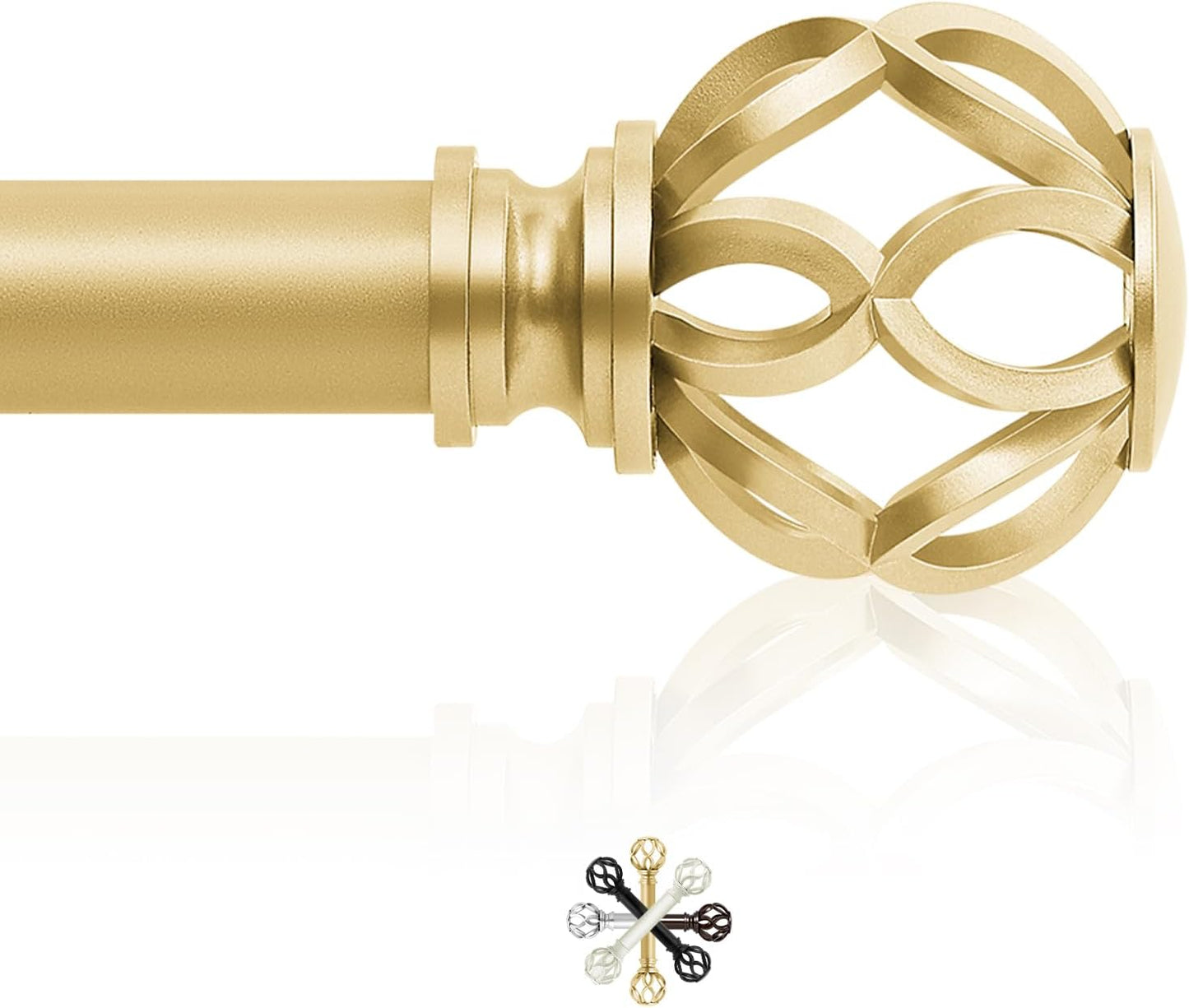 Gold Decorative Farmhouse Curtain Rods for Stylish Windows