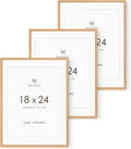 18x24 Poster Frame Set of 3 in Natural Solid Oak Wood