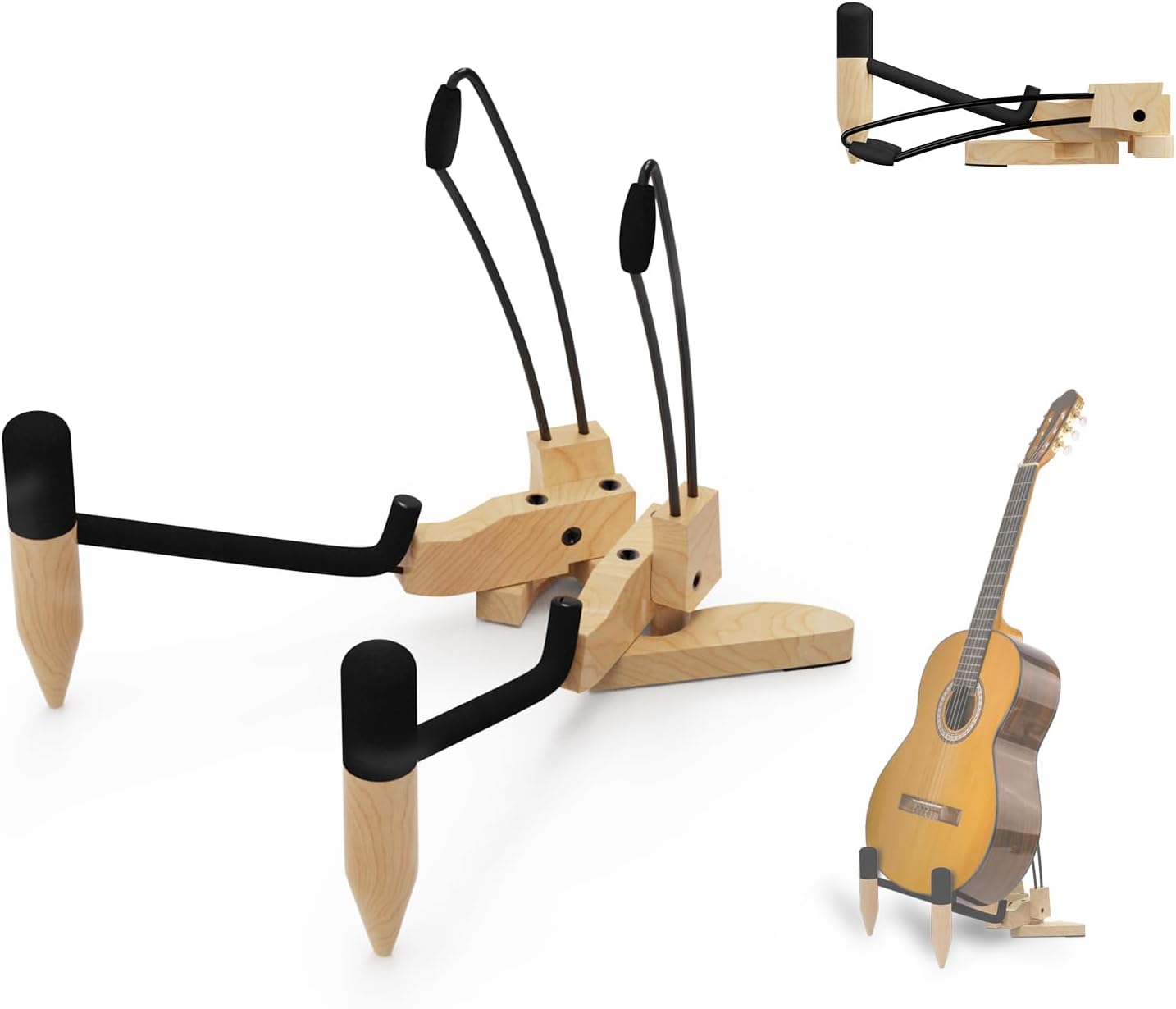 DIDA Portable Wooden Guitar Stand: Secure & Stylish!