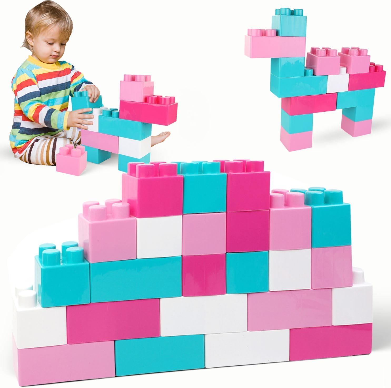Giant Building Blocks for Toddlers - 24 PCS Creative Play Set