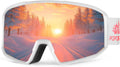 POPOACTI Magnetic Lens Ski Goggles - Wide Vision, UV Protection