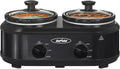 Sunvivi Double Slow Cooker 2-Pot Mini Crock Buffet Server - Dual