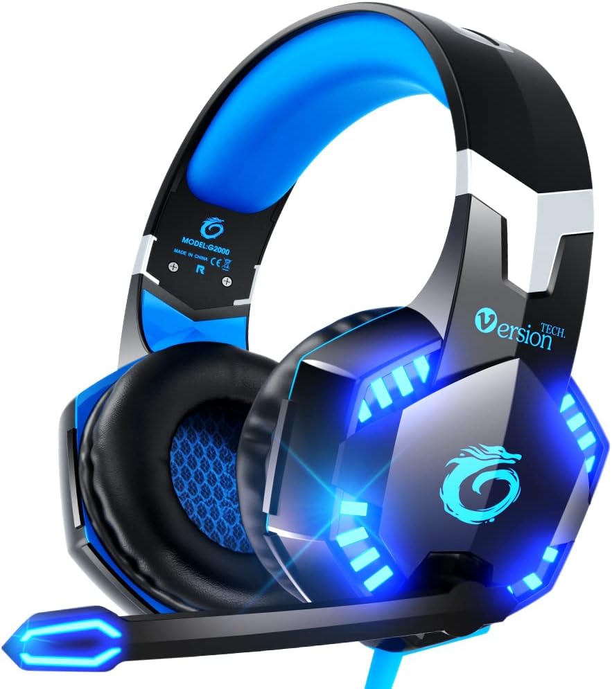 VersionTECH G2000 Gaming Headset for PS5 PS4 Xbox One Controller
