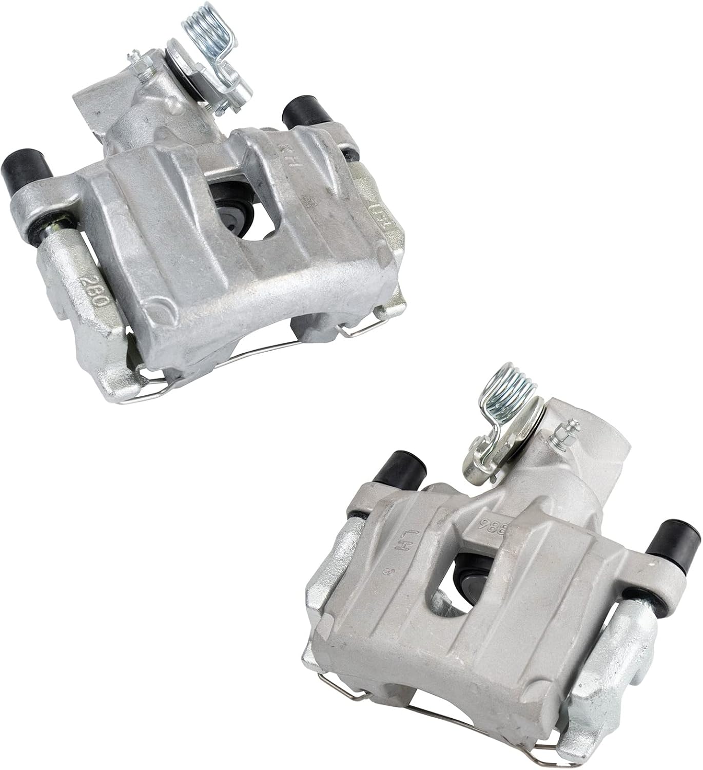 TRQ Rear Brake Caliper Set for 2004-2008 Mazda 3 Vehicles