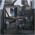 Leather Car Backseat Organizer with Foldable Table Tray - 2 Pack