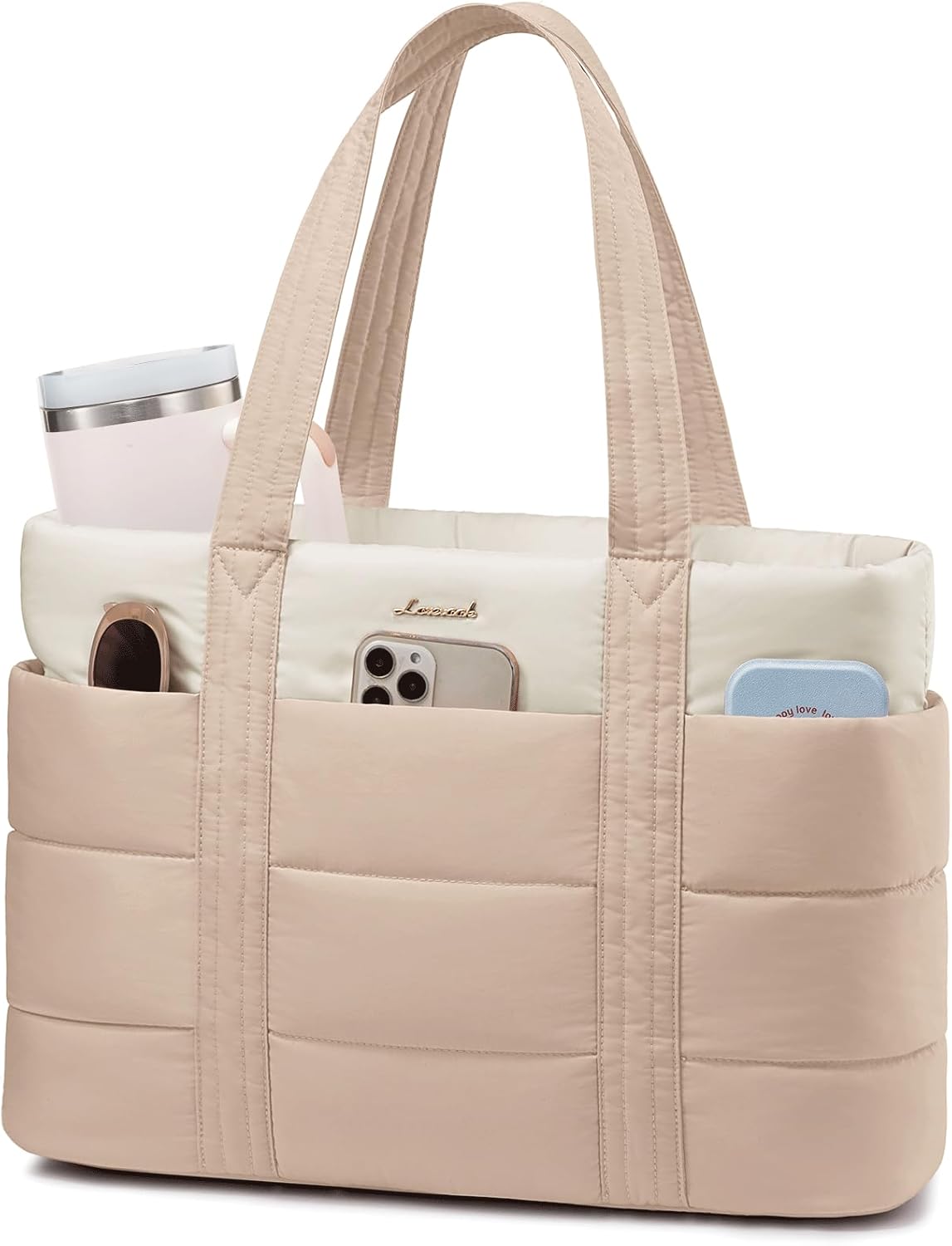 LOVEVOOK Large Puffer Tote Bag for Women - Stylish and Versatile