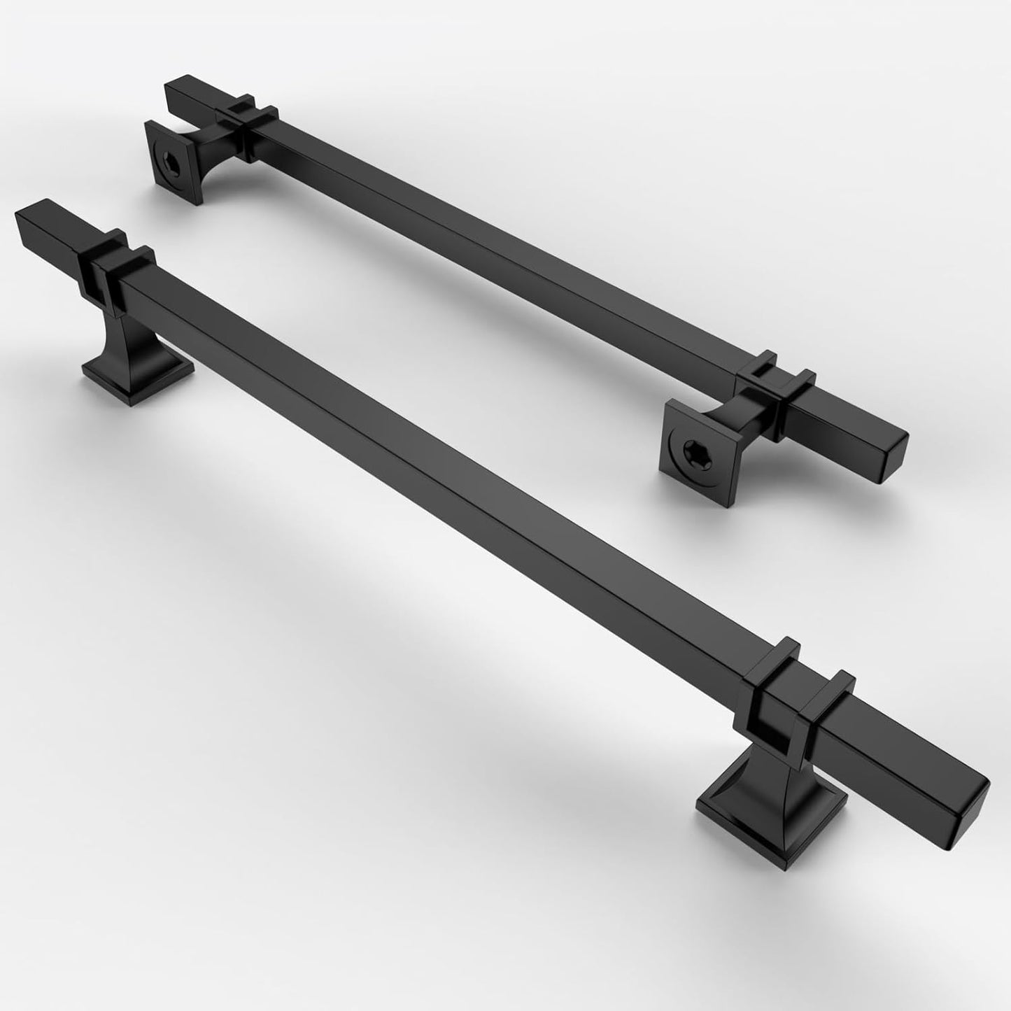 Asidrama 10 Pack Matte Black and Gold Kitchen Cabinet Handles