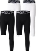 DEVOROPA One Leg Compression Pants for Boys - Flexible Support
