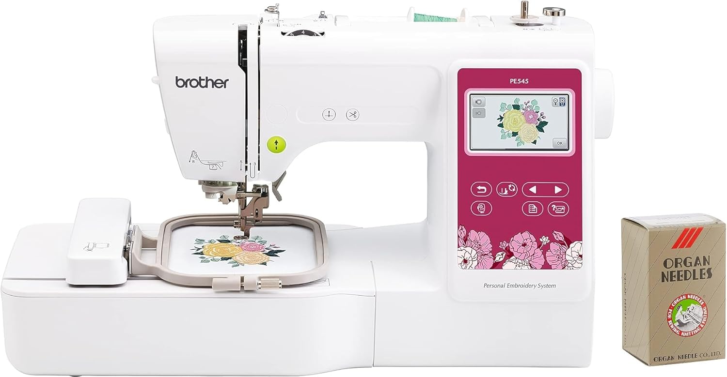 Brother PE545 Embroidery Machine, 135 Designs & 100 Needles!