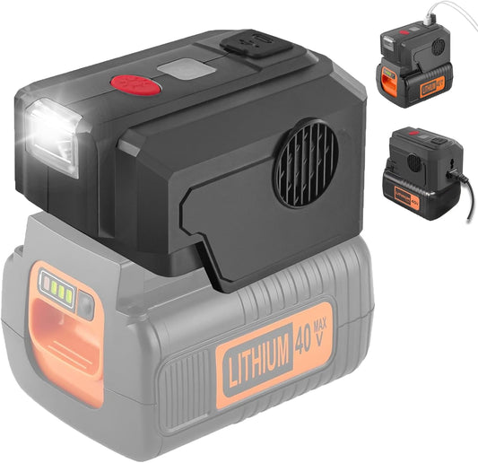 Portable 200W Power Inverter for BLACK+DECKER Li-ion Battery - JJXNDO