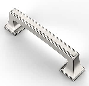 Asidrama 10 Pack 3.75 Inch Brushed Satin Nickel Cabinet Handles