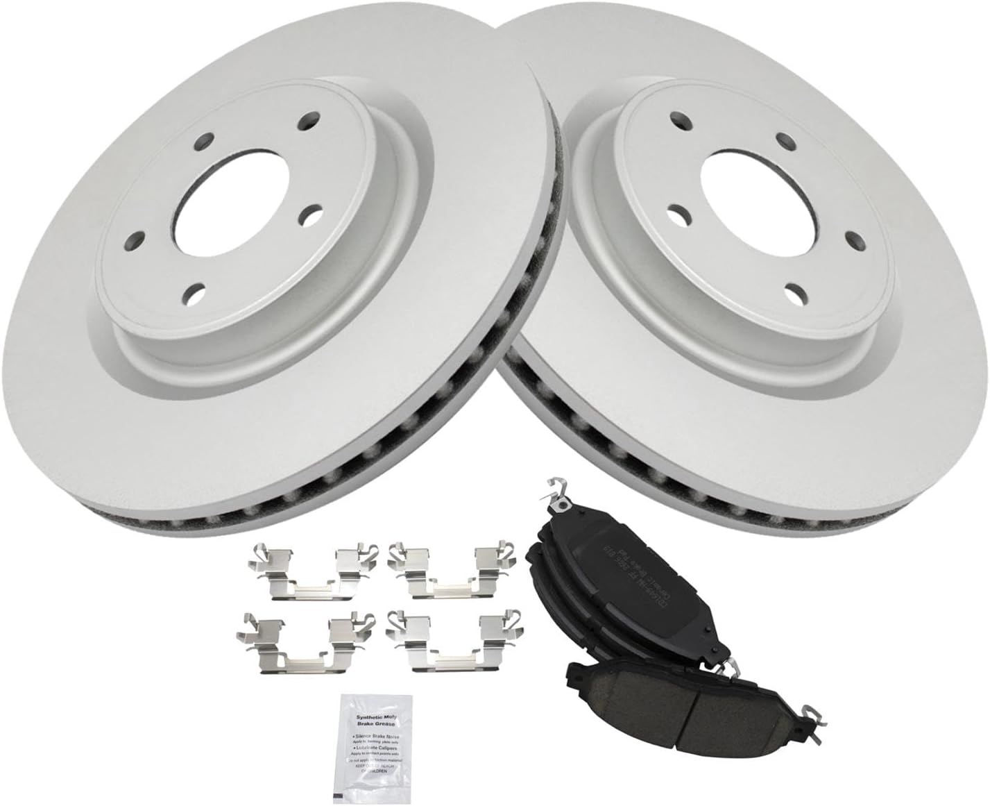 TRQ Front Brake Pad & Rotor Kit for INFINITI and Nissan Models