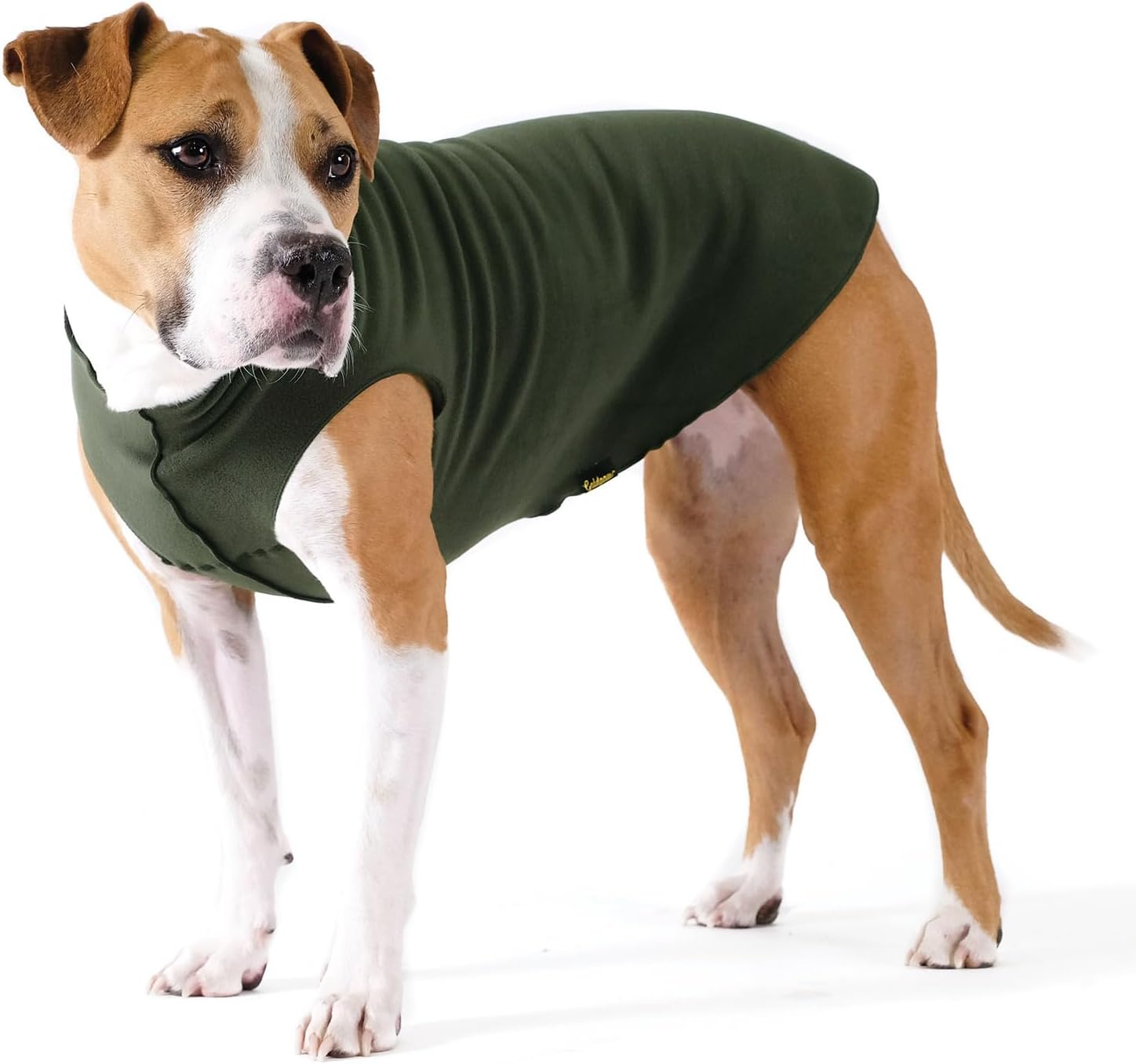 Stretch Fleece Dog Coat for Winter and Fall, Hunter Green