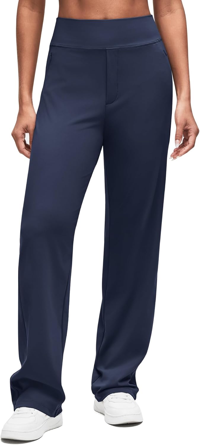 ShiftReady Women Dress Yoga Pants with Hidden Zipper Pockets