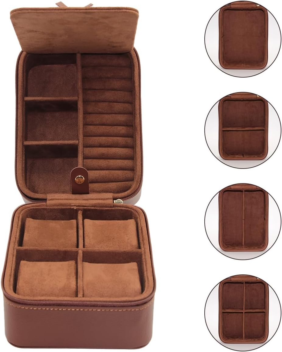 TrickBox 4-Slot Watch Travel Case: Stylish & Portable