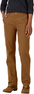 Dickies Women's Relaxed Straight Carpenter Duck Pant - Stretch Comfort