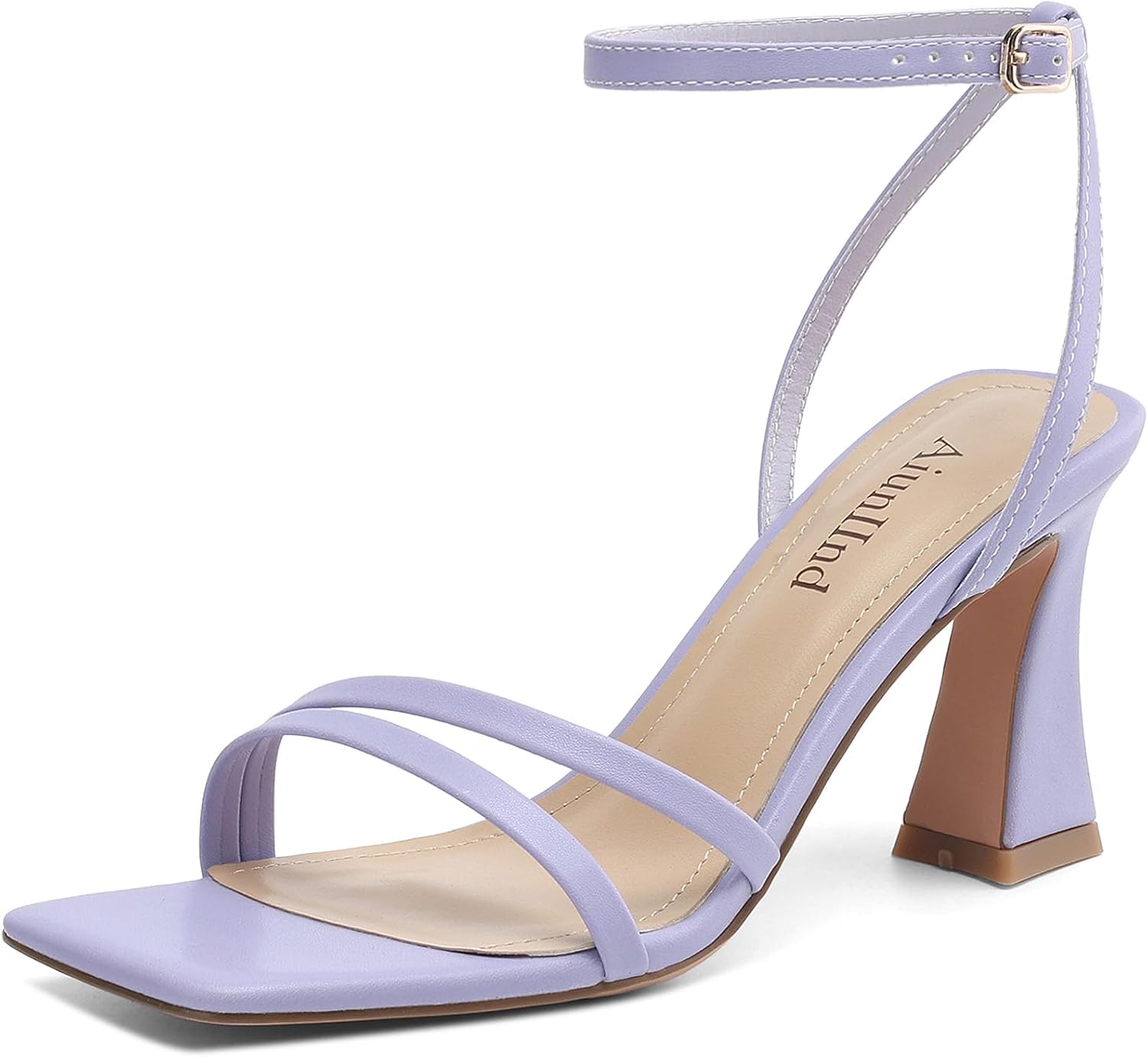 Heeled Sandals for Women with Chunky Block High Heels