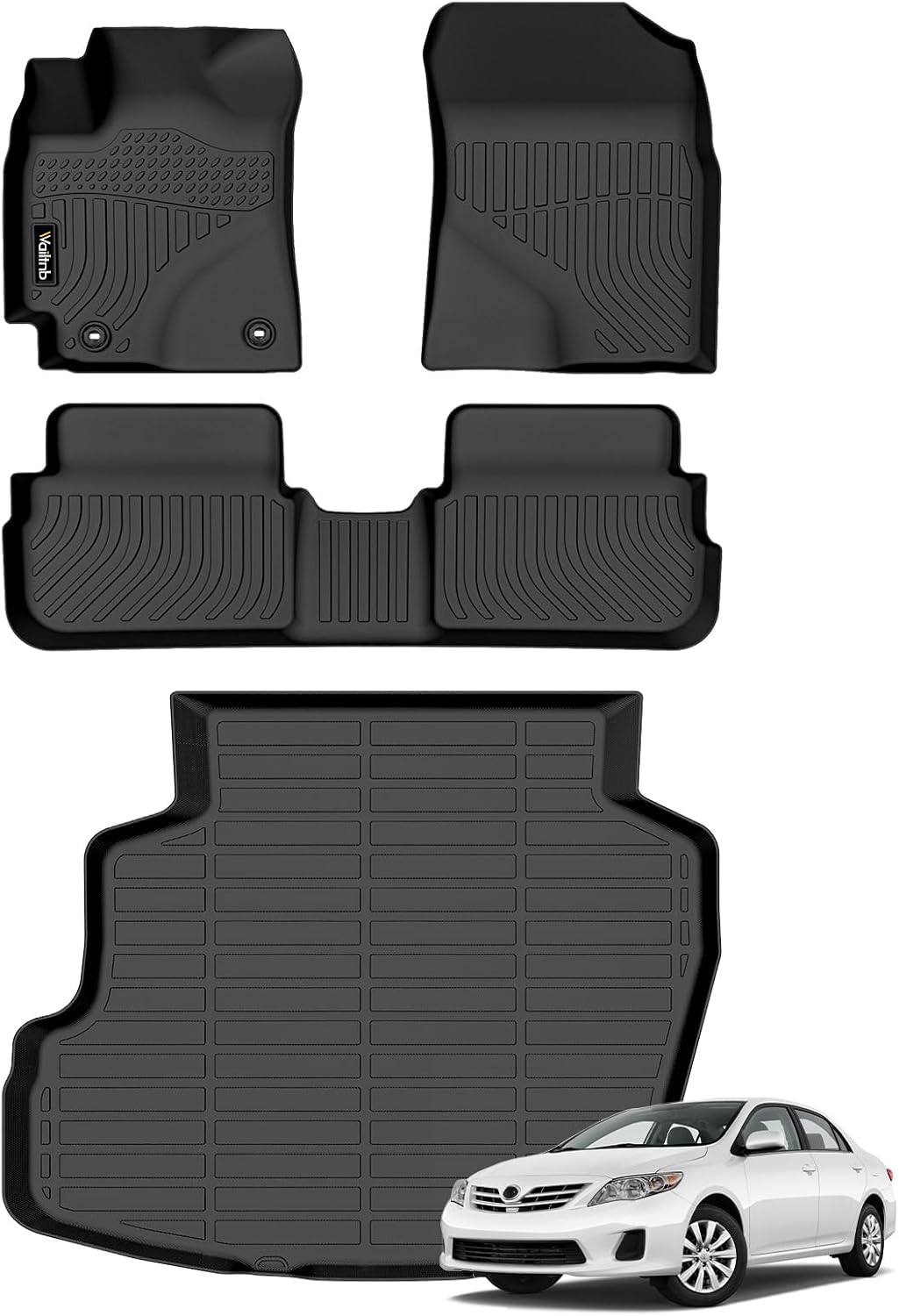 Custom Fit All Weather Floor Mats for Toyota Corolla 2009-2013