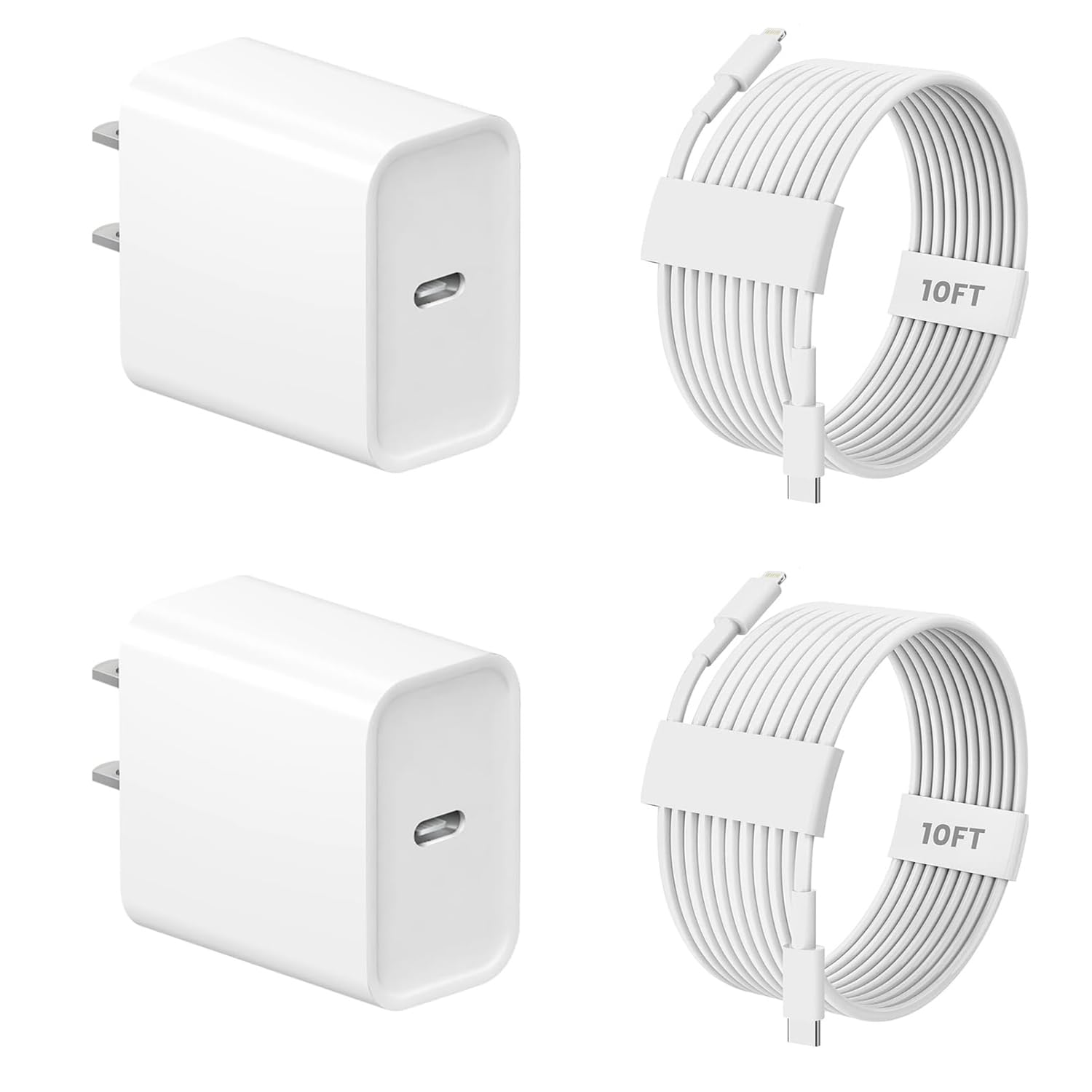 iPhone Charger Fast Charging with 10FT Cable for All Devices