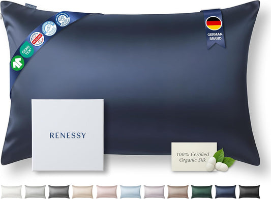 Premium Silk Pillowcase for Hair & Skin - 100% Organic Mulberry