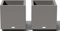 Cube Plastic Planter Large Square Planter - Durable All-Weather Design