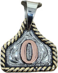 Custom Handmade Cow Tag Western Necklace - Copper Initial Pendant
