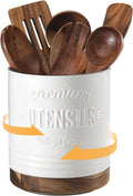 360 Rotating Extra Large Utensil Holder 7.6 in - Stable Kitchen Crock