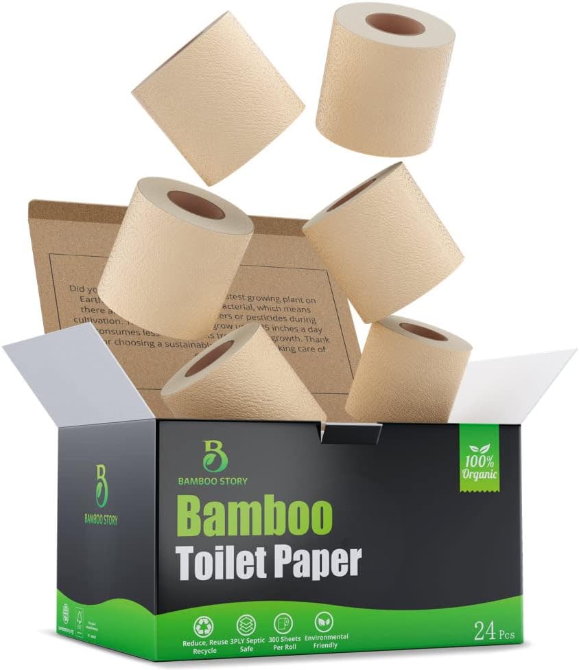 Premium Bamboo Toilet Paper - Eco-Friendly & Chemical Free
