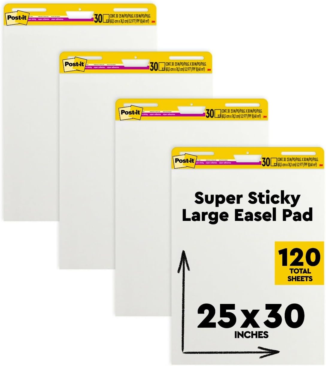 Post-it Super Sticky Easel Pad for Effective Teaching and Planning