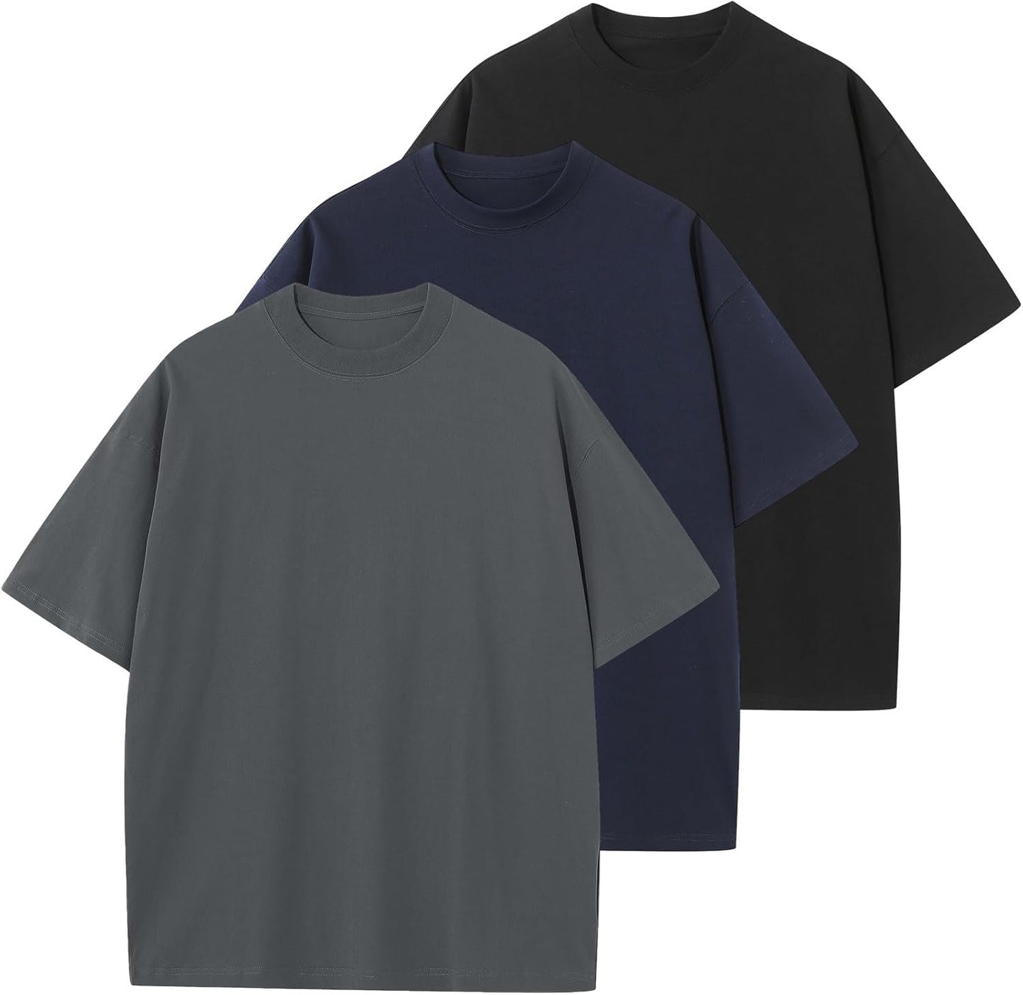 Men's Cotton T-Shirts Oversized Unisex Short Sleeve Crew Neck