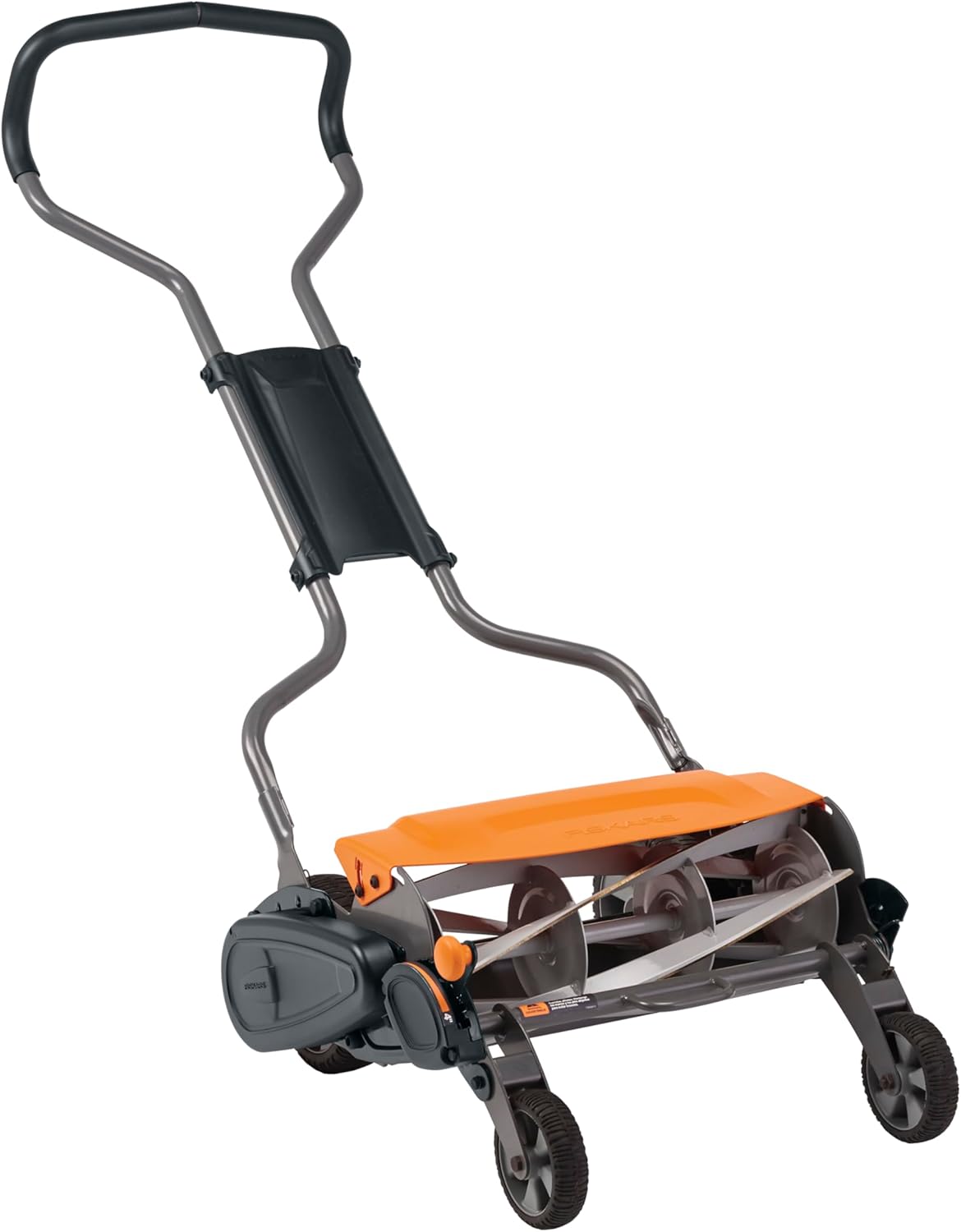Fiskars Push Mower: Eco-Friendly 18in Manual Reel Lawn Care
