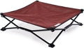 Elevated Travel Dog Bed Medium - Brick Pop-Up, Foldable Comfort